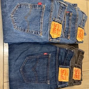 4 pairs Men’s Levi’s 501 jeans size 38 x 32